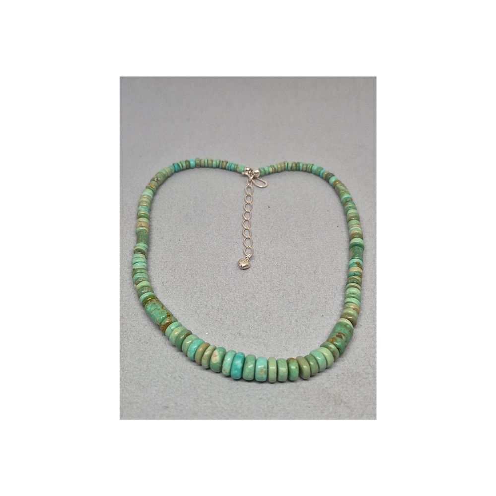 Jay King Necklace Green Turquoise Sterling Silver Mine Finds Bead - Picture 6 of 12